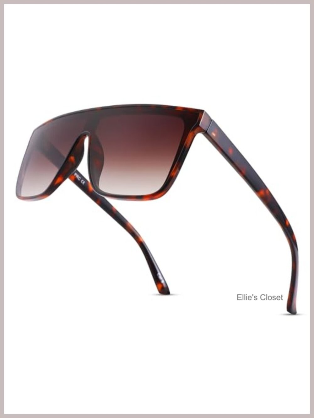 Oversized Square Shield Sunglasses UV Protection Gift Set Adults